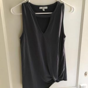Navy Blue Tank Top with Chocker